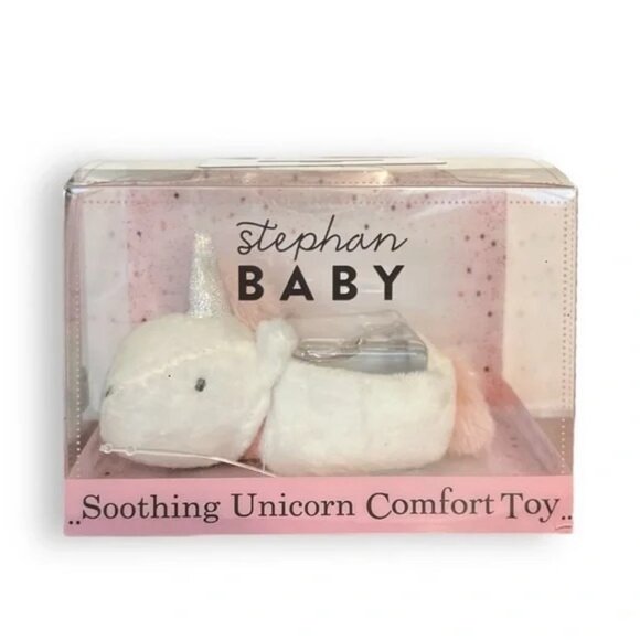 Stephan Baby Soothing White Unicorn Toy - Picture 2 of 3